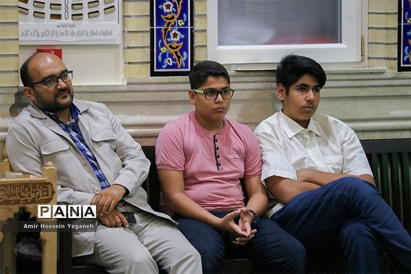 مراسم سخرانی حجت اسلام علیرضا تراشیون در مسجد حضرت زینب جزیره کیش