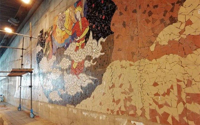 مصورسازی بعثت پیامبر اعظم (ص) با نقش و رنگ اصیل ایرانی