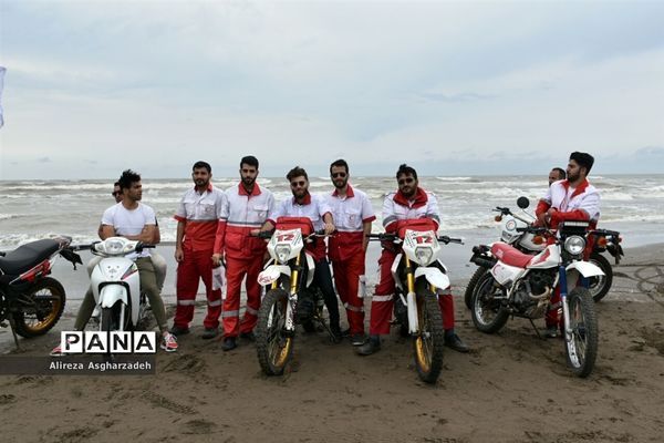 رژه ناجیان غریق و عوامل امداد و نجات در بابلسر