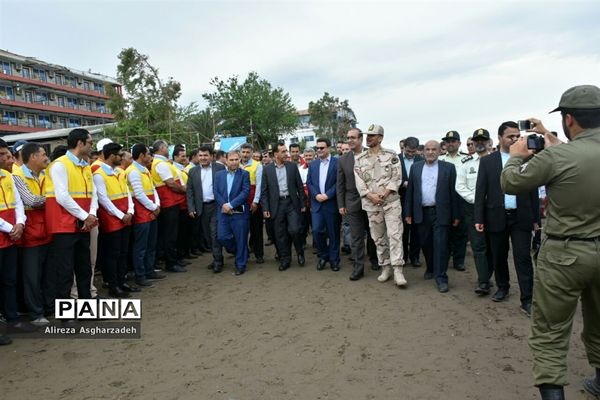 رژه ناجیان غریق و عوامل امداد و نجات در بابلسر