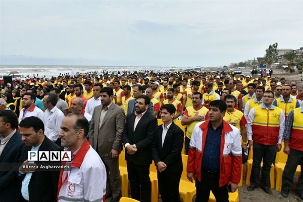 رژه ناجیان غریق و عوامل امداد و نجات در بابلسر