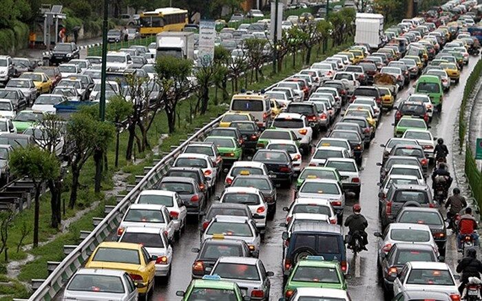 ترافیک صبحگاهی در محور شرق به غرب بزرگراه‌های زین‌الدین و بابایی