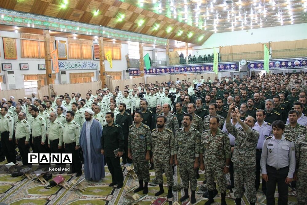 صبحگاه مشترک قرآنی نیروهای مسلح مازندران