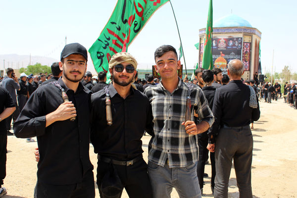 عزاداری تاسوعای حسینی در شهر درق 