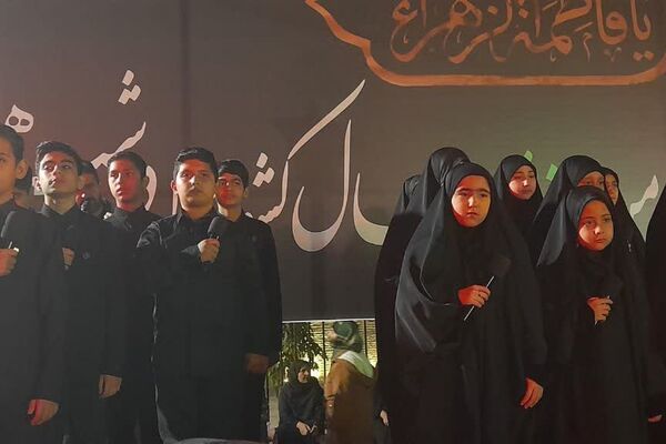 جلوه‌های عشق و ماتم فاطمی دانش‌آموزان ورامینی