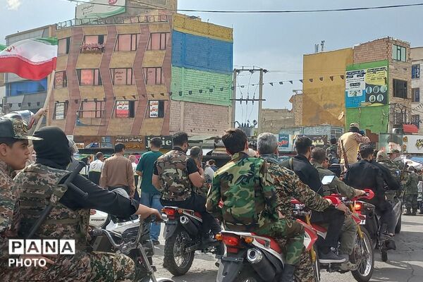 رزمایش «تجمع اقتدار عظیم جانفدا برای ایرانِ امام رضایی» در میدان امام خامنه‌ای