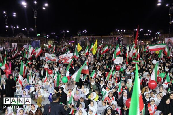 مراسم باشکوه اربعین شهادت رهبر شهید انقلاب اسلامی وشهدای میناب