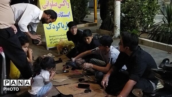 گذری بر موکب فرهنگی و واکس صلواتی روستای باغشن گچ نیشابور