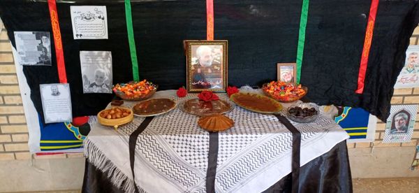 آیین بزرگداشت سردار شهید حاج قاسم سلیمانی در مدرسه ی بی بی صائب نقدی همت آباد