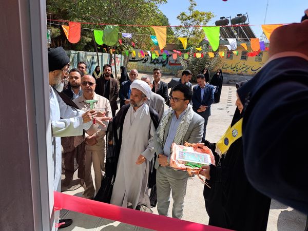 آیین بازگشایی مدارس و افتتاح نماز خانه، در آموزشگاه تکتم باخرز