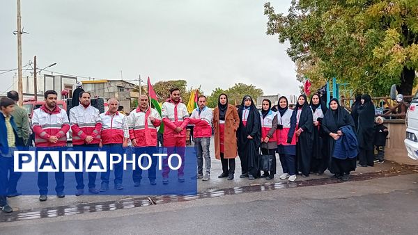 حماسه‌آفرینی دانش‌آموزان کمیجانی در راهپیمایی۱۳ آبان 