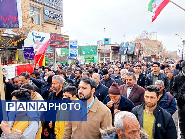 تشییع با شکوه شهید جوادحسن زاده شهید مرزبانی فراجا