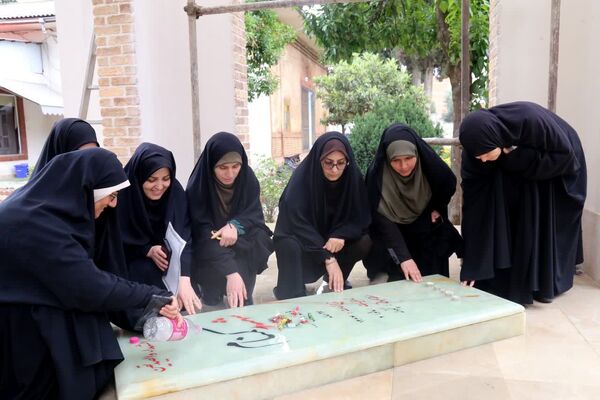 مراسم غبارروبی و عطرافشانی گلزار شهید گمنام دانشگاه فرهنگیان