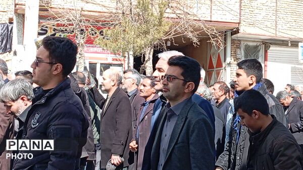 تشییع و خاکسپاری پیکر دو شهید حمله آمریکایی - صهیونی در بن 
