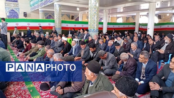 نماز جمعه و برپایی میز خدمت در شهر سورشجان