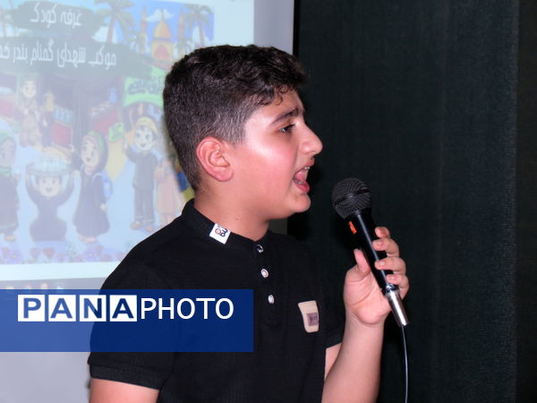 غرفه کودک موکب شهدای گمنام بندرخمیر میزبان حماسه‌ سازی نوجوانان