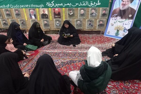 برگزاری مراسم یادبود شهید سید حسن نصرالله در مصلی قیامدشت ری یک