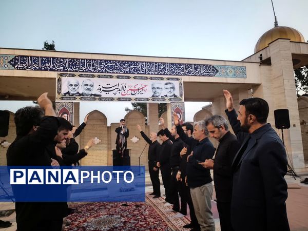 عزاداری روز دوم محرم در گلزار شهدای درق 