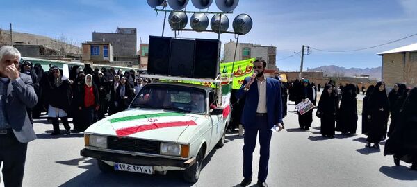 شهر وردنجان یک‌صدا به حمایت از فلسطین برخاست