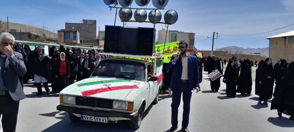 شهر وردنجان یک‌صدا به حمایت از فلسطین برخاست