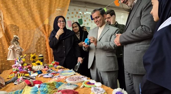 هفته ماها و جلوه‌های خلاقیت در دبیرستان هیأت‌امنایی شهید همت