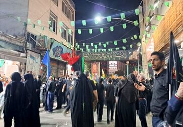 خیمه عزای اباعبدالله (ع) در قلب کرج برپا شد