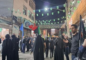 خیمه عزای اباعبدالله (ع) در قلب کرج برپا شد