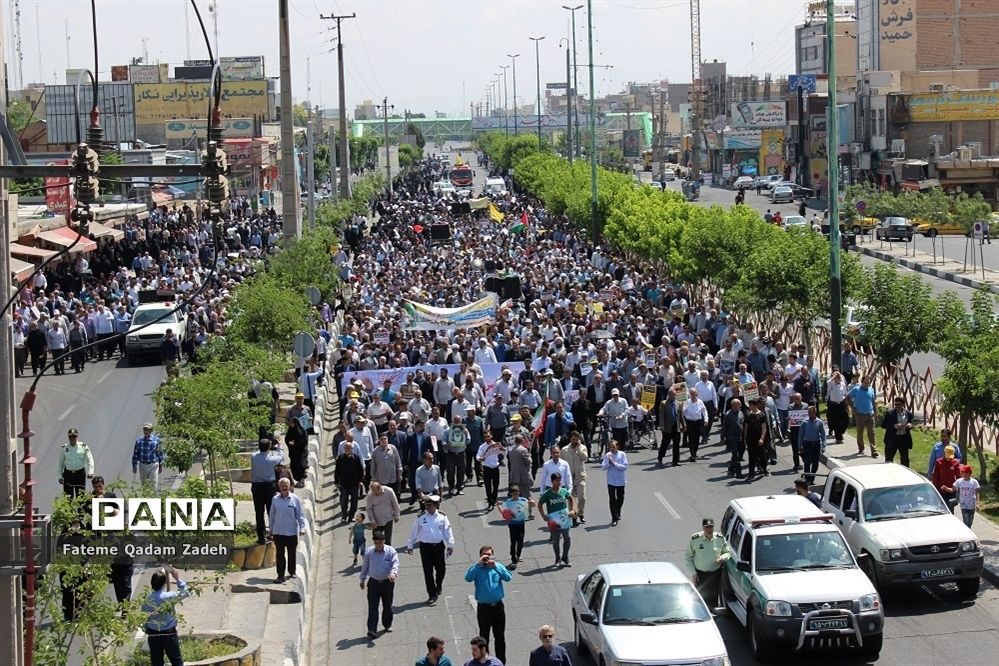 حضور پرشور مردم اسلامشهردر راهپیمایی روز جهانی قدس