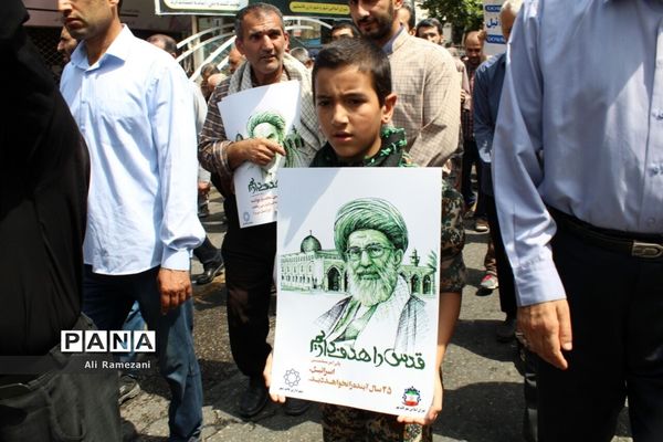 راهپیمایی روز قدس در قائم‌شهر