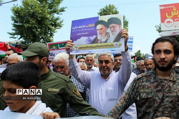 راهپیمایی روز قدس در قائم‌شهر