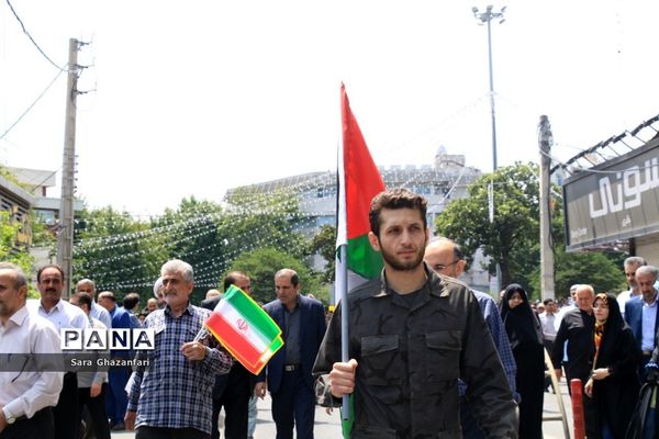 راهپیمایی روز قدس در ساری