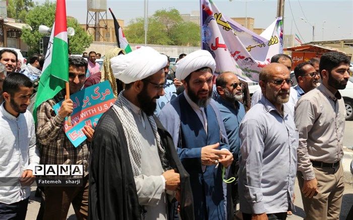 برگزاری با  شکوه  راهپیمایی  روز جهانی قدس در شهرستان امیدیه