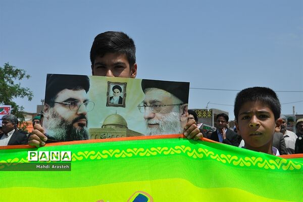راهپیمایی روزجهانی قدس درشهرستان خوسف خراسان جنوبی