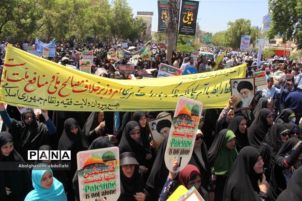 راهپیمایی روز جهانی قدس در بوشهر-1