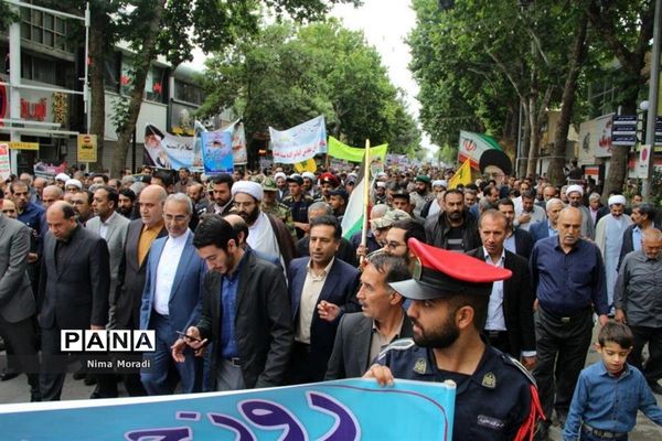 راهپیمایی روز قدس در خراسان شمالی