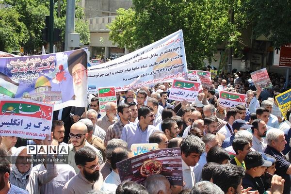 حضور پر شور مردم  استان همدان در راهپیمایی روز قدس