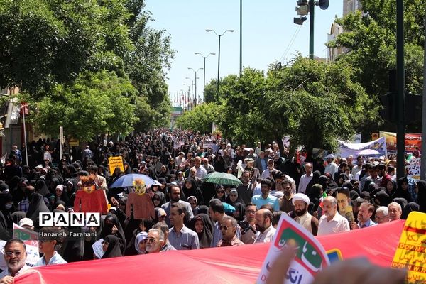 حضور پر شور مردم  استان همدان در راهپیمایی روز قدس