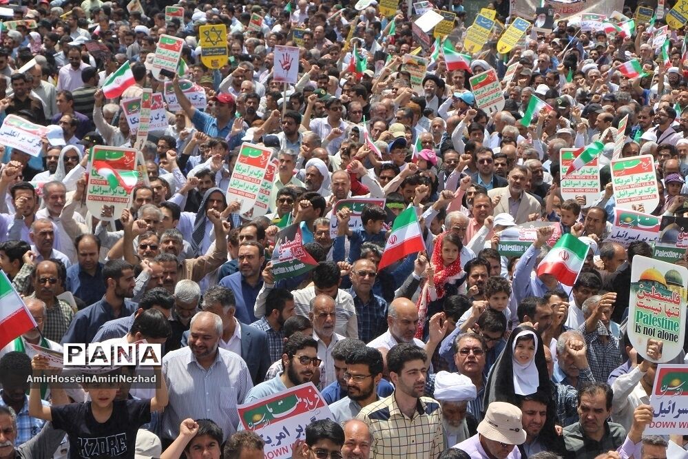برگزاری راهپیمایی عظیم روز قدس در یزد