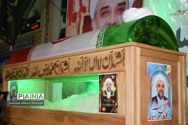 مراسم وداع با امام جمعه شهرستان کازرون