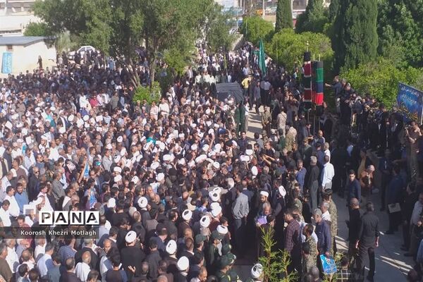 مراسم تشییع پیکر امام جمعه شهرستان کازرون