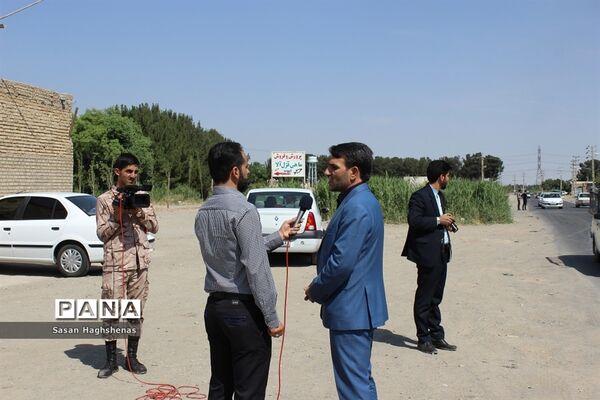 مراسم بدرقه زائرین حرم امام خمینی (ره) شهرستان‌های غرب استان تهران از اسلامشهر