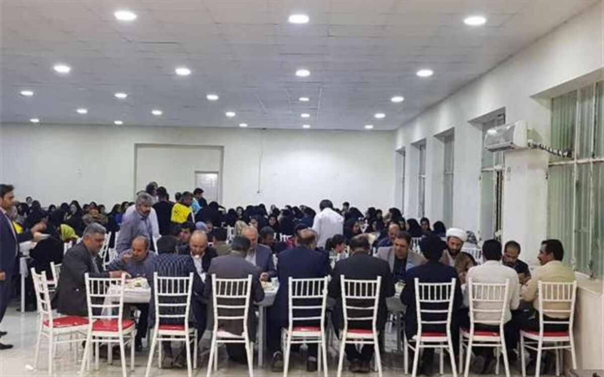 برگزاری مراسم افطاری برای ایتام در مسجدسلیمان