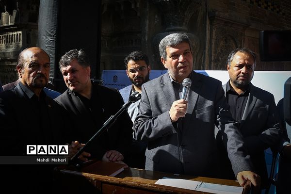 تشییع پیکر محمد رضا حافظی رئیس جامعه خیرین مدرسه ساز