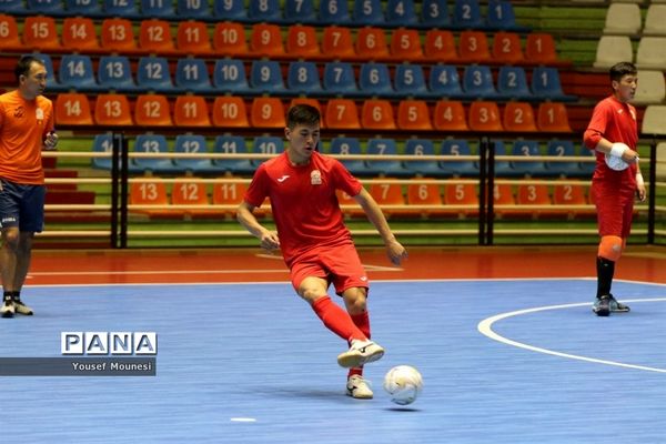 تمرین رسمی تیم‌های شرکت کننده در مسابقات فوتسال قهرمانی زیر ۲۰سال آسیا