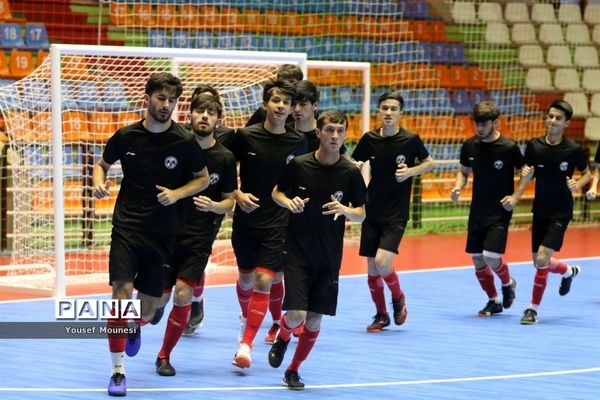 تمرین رسمی تیم‌های شرکت کننده در مسابقات فوتسال قهرمانی زیر ۲۰سال آسیا