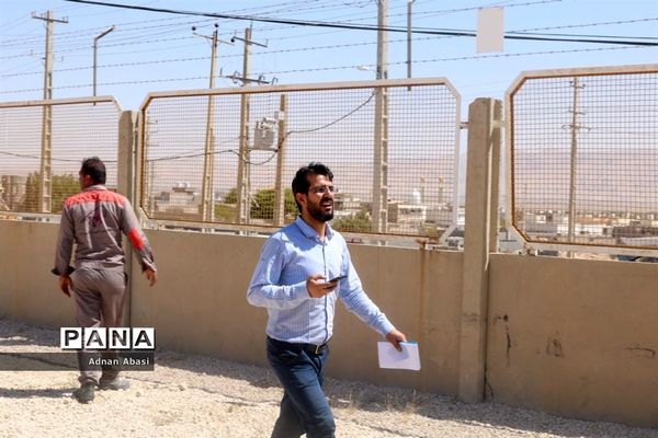 مهار آتش سوزی ایستگاه برق گله‌دار