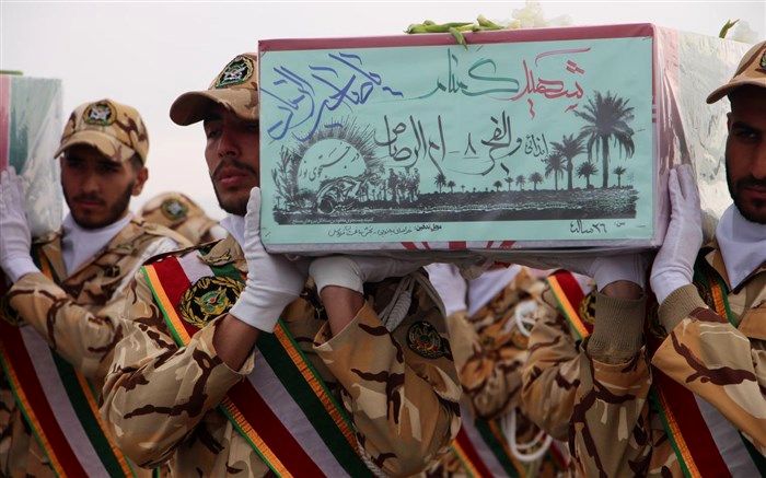 پیکر هشت شهید گمنام در مازندران تشییع می‌شود