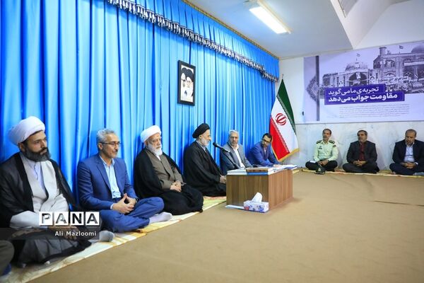 دیدار اعضای شورای هماهنگی مبارزه با مواد مخدر استان با نماینده ولی فقیه