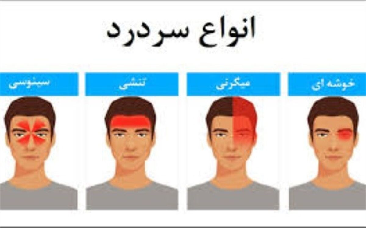 انواع سردردها و چند توصیه غذایی به مبتلایانِ میگرن