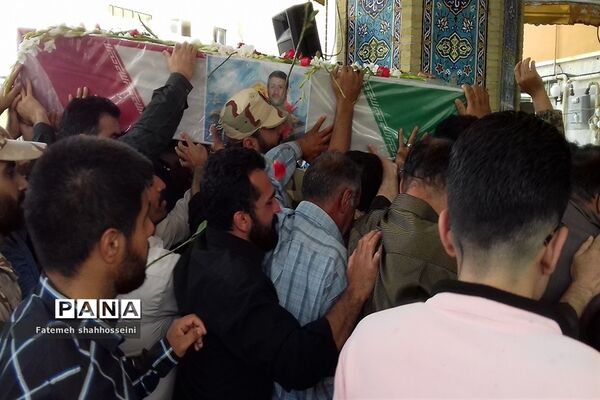 مراسم استقبال از پیکر شهید مدافع حرم در شهرستان فیروزکوه